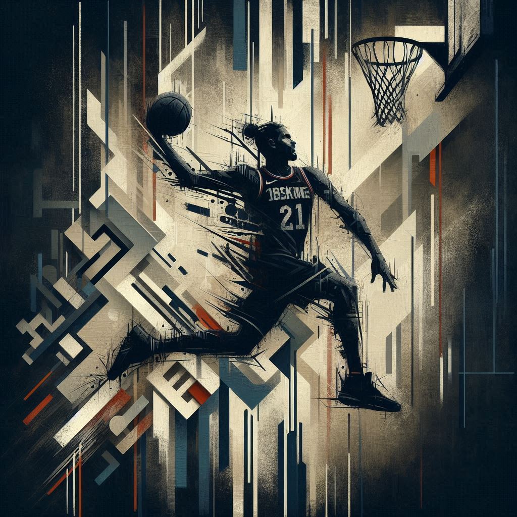 Basketball Illustration with AI
