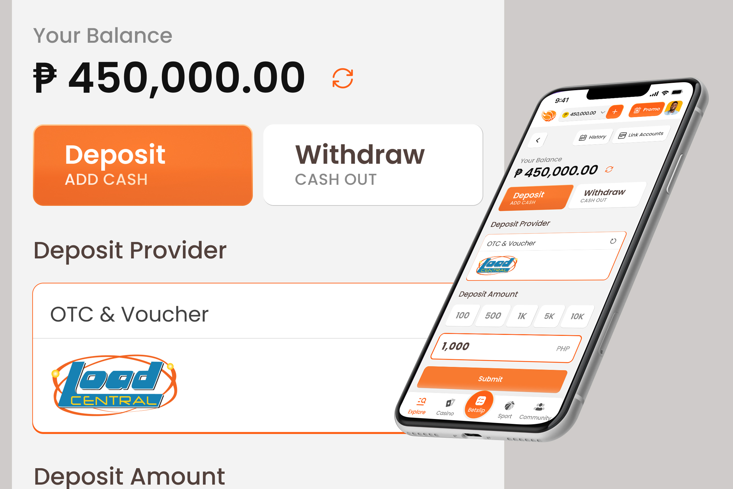 ArenaPlus Wallet Redesign