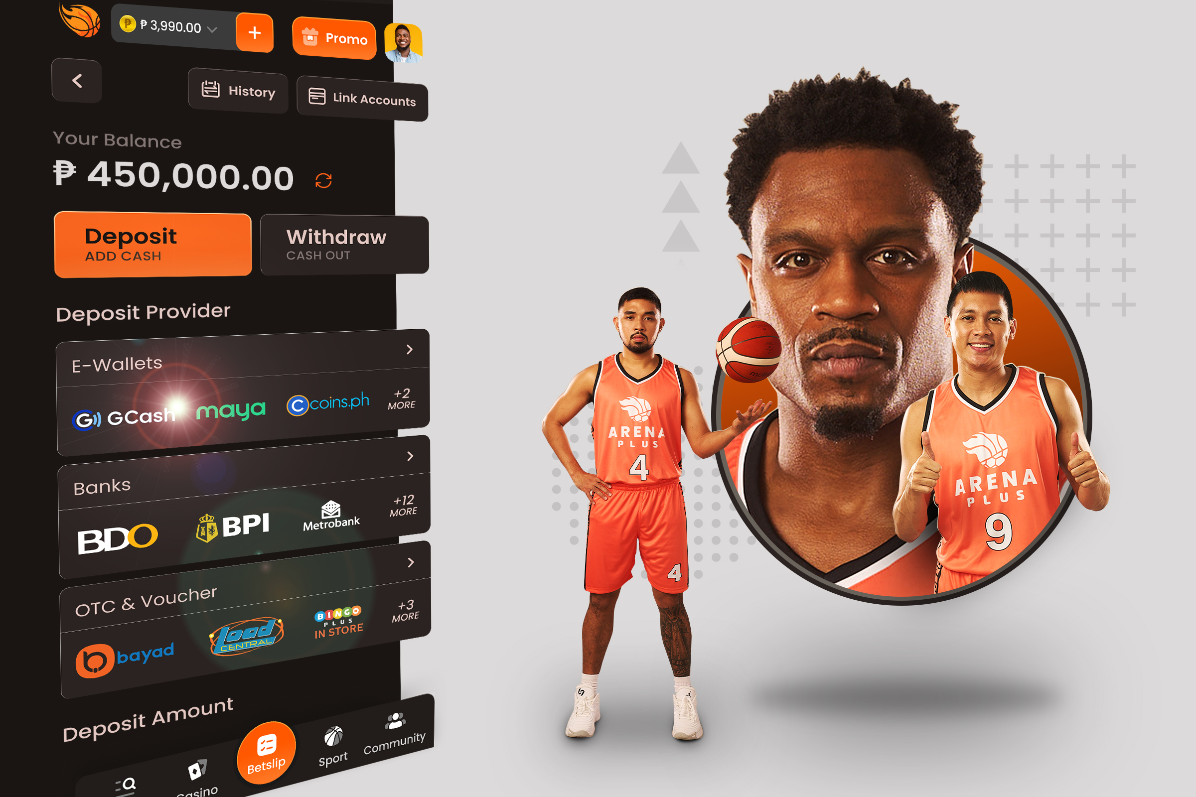 ArenaPlus Wallet Redesign