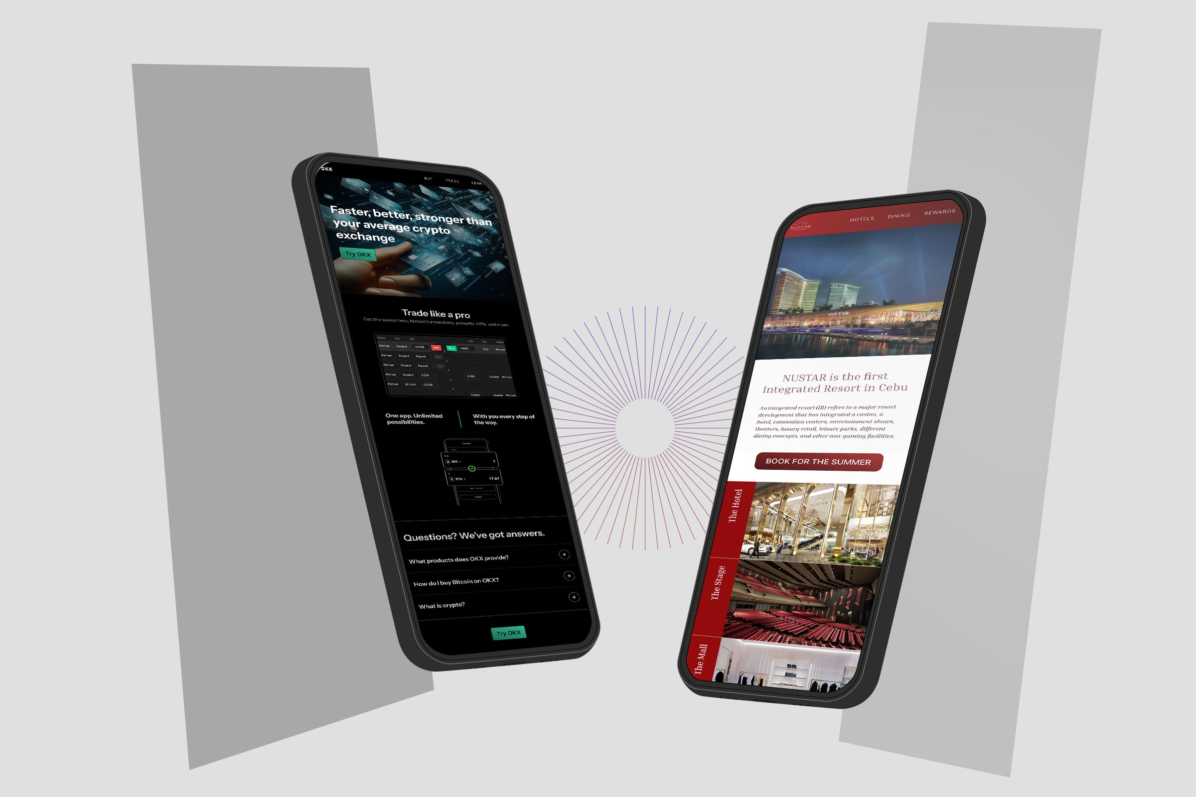 eDM OKX and NUSTAR mockups