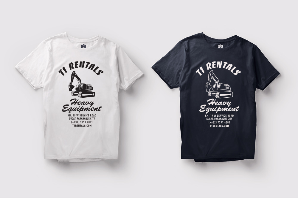 T1 Rentals tshirt design