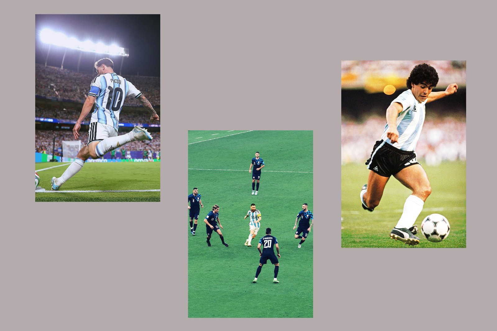 Messi + Messi + Maradona