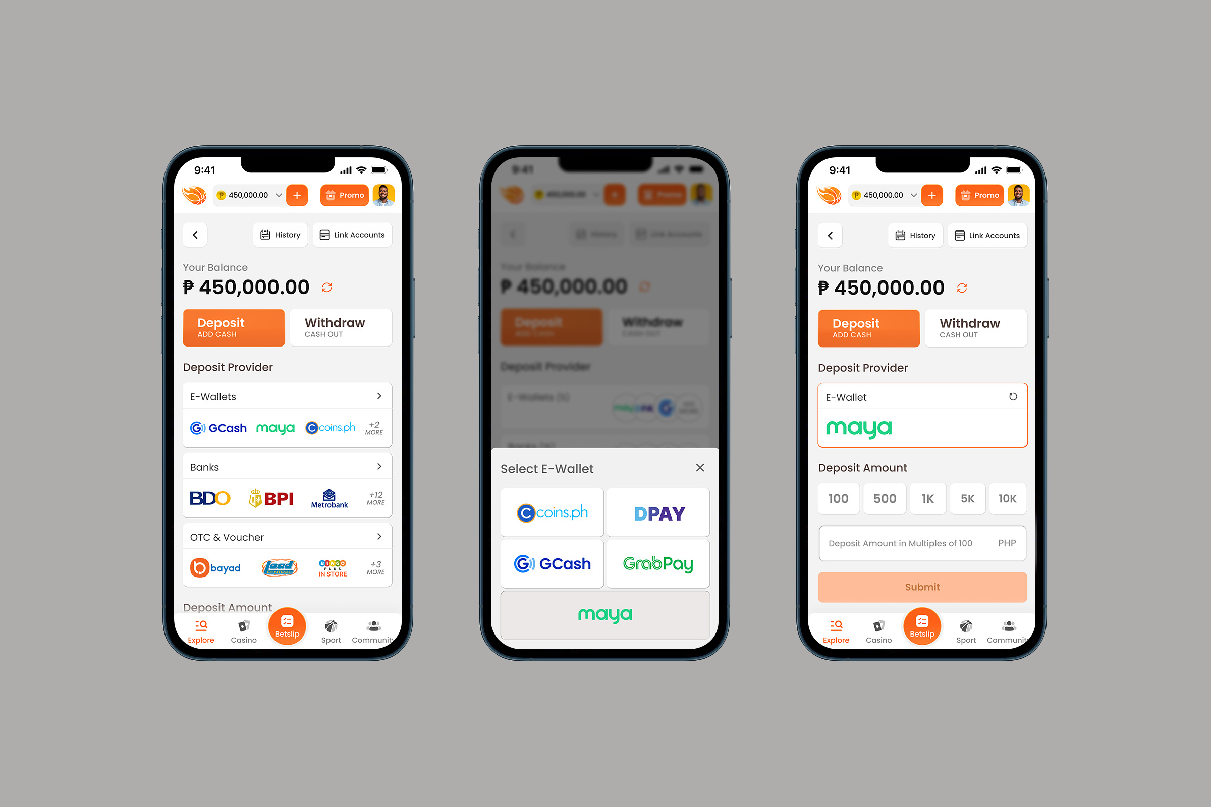 ArenaPlus Wallet Redesign